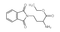 ethyl 2-amino-4-(1,3-dioxoisoindol-2-yl)butanoate结构式