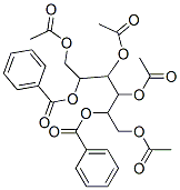 1,2,3,4,5,6-Hexanehexol 1,3,4,6-tetraacetate 2,5-dibenzoate结构式