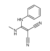 2-[anilino(methylamino)methylidene]propanedinitrile Structure