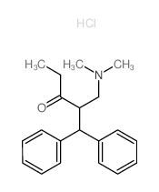 3-Pentanone,1-(dimethylamino)-2-(diphenylmethyl)-, hydrochloride (9CI)结构式