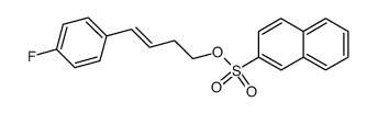 4-(4-fluorophenyl)but-3-en-1-yl naphthalene-2-sulfonate结构式