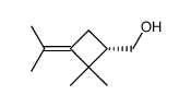 Cyclobutanemethanol, 2,2-dimethyl-3-(1-methylethylidene)-, (1S)- (9CI) picture