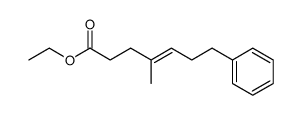 ethyl 4-methyl-7-phenyl-trans-hept-4-enoate Structure