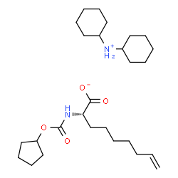 dicyclohexylaMine (S)-2-(((cyclopentyloxy)carbonyl)aMino)non-8-enoate Structure