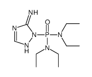 2-[bis(diethylamino)phosphoryl]-1,2,4-triazol-3-amine结构式