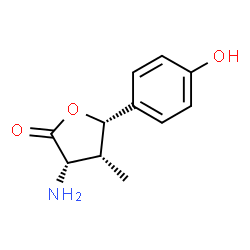 2(3H)-Furanone,3-aminodihydro-5-(4-hydroxyphenyl)-4-methyl-,(3alpha,4bta,5alpha)-(9CI) Structure