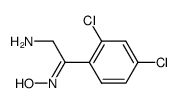 α-amino-2,4-dichloroacetophenone oxime结构式