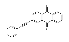 2-(2-phenylethynyl)anthracene-9,10-dione Structure