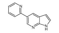 5-pyridin-2-yl-1H-pyrrolo[2,3-b]pyridine结构式