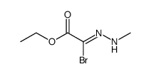 Acetic acid, 2-bromo-2-(2-methylhydrazinylidene)-, ethyl ester Structure