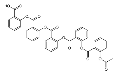 2-[[2-[[2-(Acetyloxy)benzoyl]oxy]benzoyl]oxy]benzoic Acid 2-[(2-Carboxyphenoxy)carbonyl]phenyl Ester structure