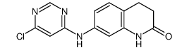 7-(6-chloropyrimidin-4-ylamino)-3,4-dihydroquinolin-2(1H)-one Structure