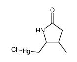 ((3-methyl-5-oxopyrrolidin-2-yl)methyl)mercury(II) chloride结构式