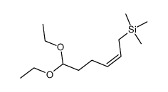 (Z)-(6,6-diethoxyhex-2-en-1-yl)trimethylsilane Structure