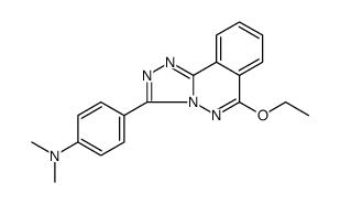 Benzenamine, 4-(6-ethoxy-1,2,4-triazolo[3,4-a]phthalazin-3-yl)-N,N-dimethyl Structure
