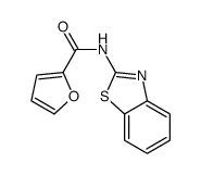 N-(1,3-benzothiazol-2-yl)furan-2-carboxamide结构式