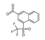 3-nitro-1-(trifluoromethylsulfonyl)naphthalene Structure