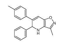 3-Methyl-5-phenyl-6-p-tolyl-4,5-dihydro-isoxazolo[4,5-b]pyridine Structure