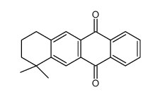 10,10-dimethyl-8,9-dihydro-7H-tetracene-5,12-dione结构式