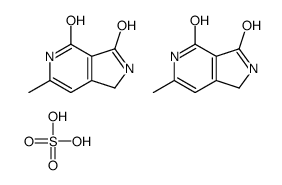 6-methyl-2,5-dihydro-1H-pyrrolo[3,4-c]pyridine-3,4-dione,sulfuric acid Structure