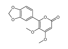 6-(1,3-benzodioxol-5-yl)-4,5-dimethoxypyran-2-one Structure