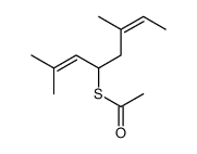 S-(2,6-dimethylocta-2,6-dien-4-yl) ethanethioate结构式