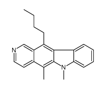 11-butyl-5,6-dimethylpyrido[4,3-b]carbazole结构式