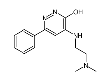 5-[2-(dimethylamino)ethylamino]-3-phenyl-1H-pyridazin-6-one结构式