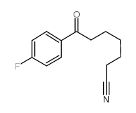 7-(4-fluorophenyl)-7-oxoheptanenitrile structure