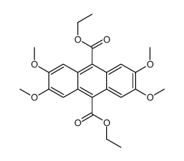 diethyl 2,3,6,7-tetramethoxyanthracene-9,10-dicarboxylate Structure