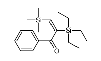 1-phenyl-2-triethylsilyl-3-trimethylsilylprop-2-en-1-one结构式