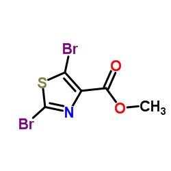 2,5-二溴噻唑-4-羧酸甲酯结构式