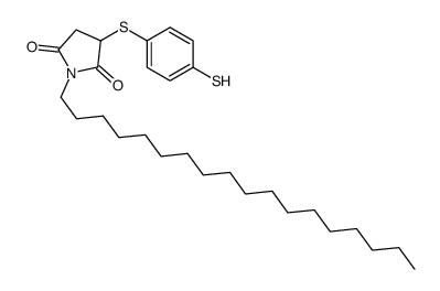 1-octadecyl-3-(4-sulfanylphenyl)sulfanylpyrrolidine-2,5-dione Structure