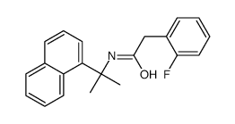 2-(2-fluorophenyl)-N-(2-naphthalen-1-ylpropan-2-yl)acetamide Structure