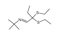 N-(tert-butyl)-2,2-bis(ethylthio)butan-1-imine Structure