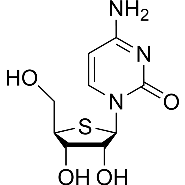 1-(4-Thio-beta-D-ribofuranosyl)cytosine结构式