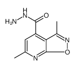 Isoxazolo[5,4-b]pyridine-4-carboxylic acid, 3,6-dimethyl-, hydrazide structure