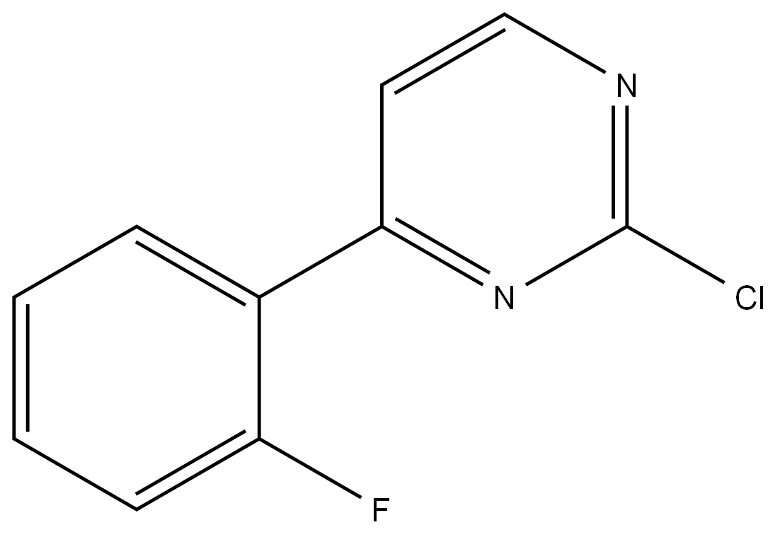 2-chloro-4-(2-fluorophenyl)pyrimidine(WX150102) Structure