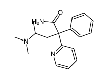 (2R*,4R*)-4-dimethylamino-2-phenyl-2-(pyridin-2-yl)-valeramide结构式