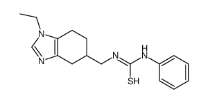 1-[(1-ethyl-4,5,6,7-tetrahydrobenzimidazol-5-yl)methyl]-3-phenylthiourea Structure