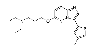 diethyl-{3-[3-(4-methyl-thiophen-2-yl)-imidazo[1,2-b]pyridazin-6-yloxy]-propyl}-amine Structure