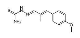 p-Methoxy-α-methyl-zimtaldehyd-thiosemicarbazon结构式