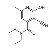 3-cyano-2-hydroxy-6-methyl-isonicotinic acid diethylamide Structure