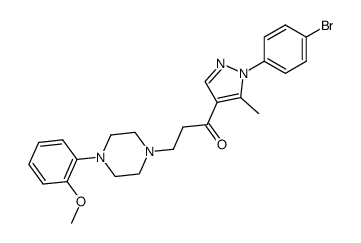 1-[1-(4-bromo-phenyl)-5-methyl-1H-pyrazol-4-yl]-3-[4-(2-methoxy-phenyl)-piperazin-1-yl]-propan-1-one结构式