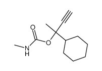 Carbamic acid, methyl-, 1-cyclohexyl-1-methyl-2-propynyl ester (6CI) Structure