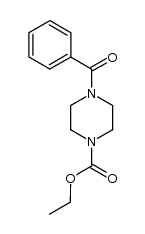 4-benzoyl-piperazine-1-carboxylic acid ethyl ester结构式