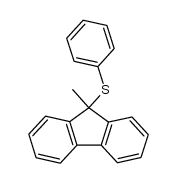 9-methyl-9-fluorenyl phenyl thioether结构式