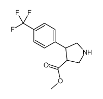 TRANS-METHYL 4-(4-(TRIFLUOROMETHYL)PHENYL)PYRROLIDINE-3-CARBOXYLATE structure