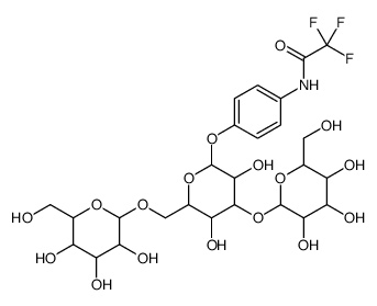 4-trifluoroacetamidophenylmannopyranosyl-(1-3)-O-(mannopyranosyl-(1-6))-mannopyranoside结构式