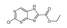 ethyl 2-chloro-7H-purine-8-carboxylate结构式